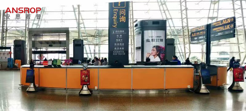AMB-BMI在机场问询处提供咨询智慧服务